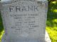 Gravestone: FRANK, Jane Maria (Meriam) b 2 Jul 1862