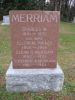 Gravestone: MERRIAM, Charles, d 29 Oct 1935; TUCKER, Ellen, d 8 Oct 1935; MERRIAM, Glenn, d 1926; MERRIAM, Theodore W., d May 1953